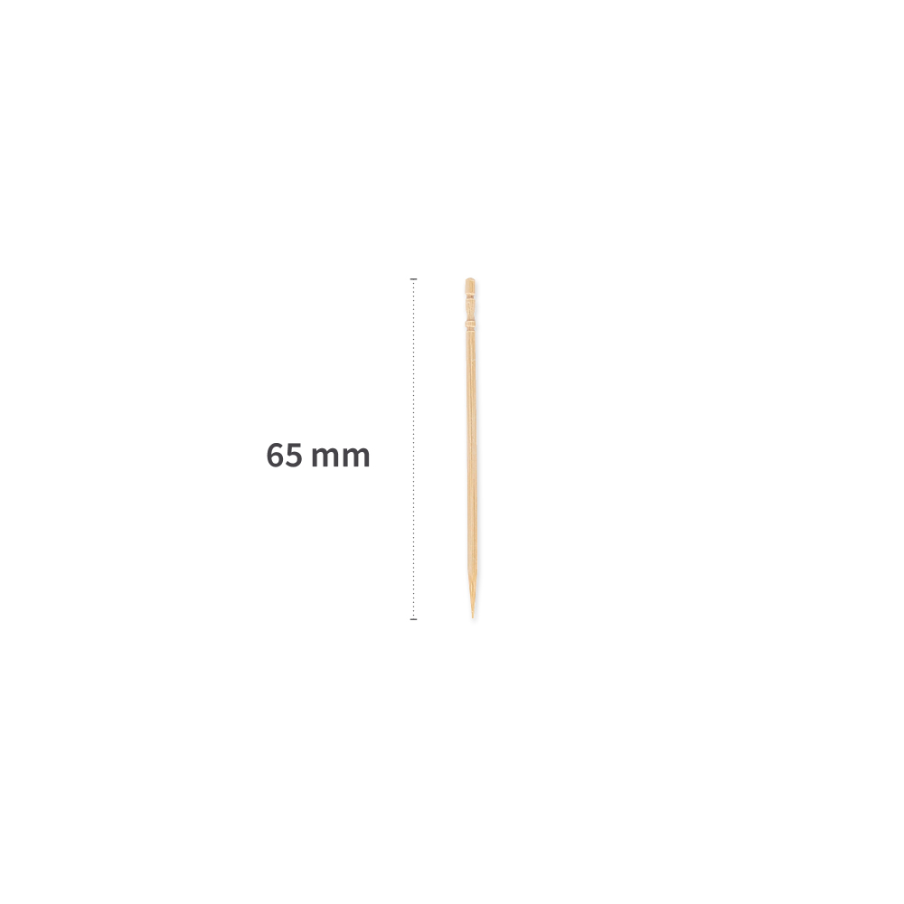 Zahnstocher Cellophan gehüllt aus Bambus, Länge