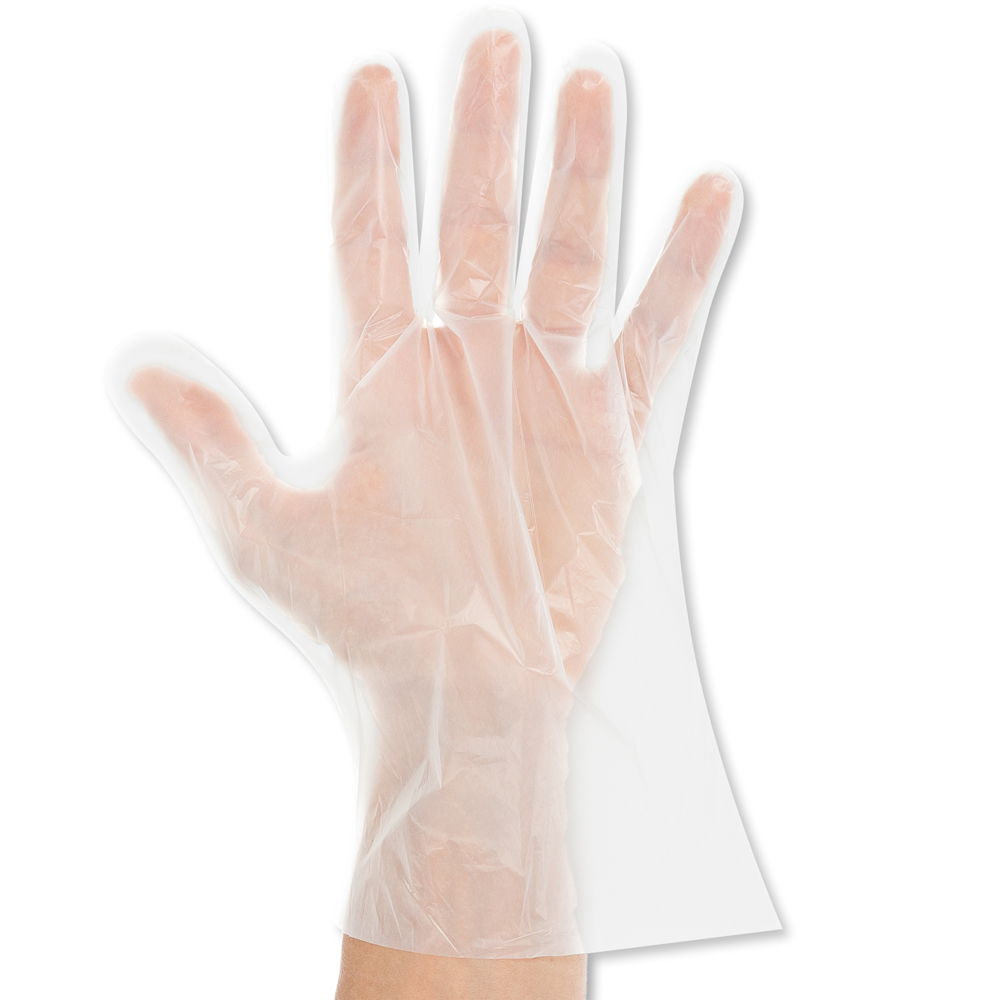 Bio PLA-Handschuhe im Portrait