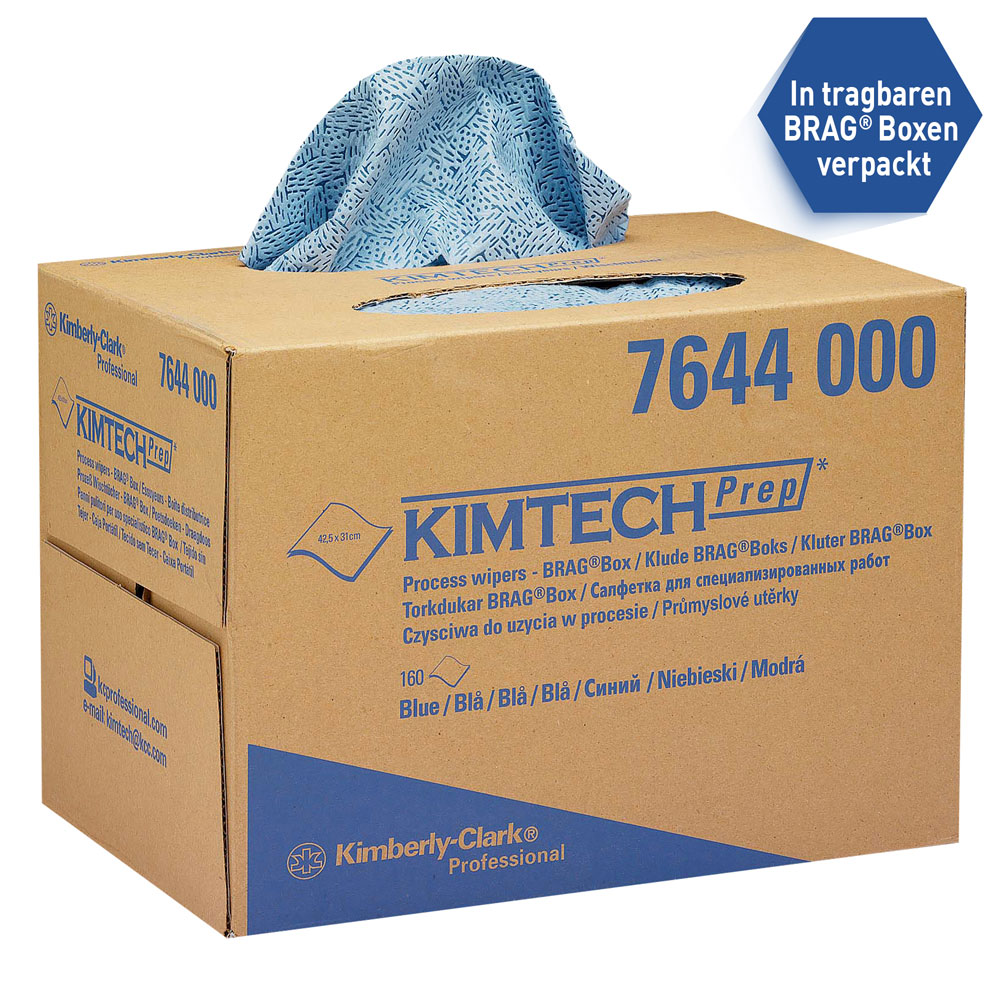 Kimtech® process wipers, BRAG™ Box in the oblique view