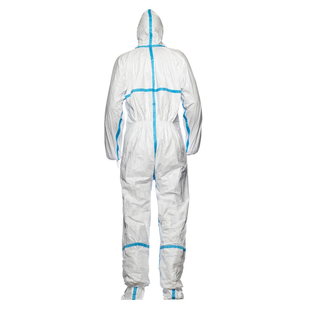 DuPont™ Tyvek® 600 Plus Protective Coverall CHA5 from the back side