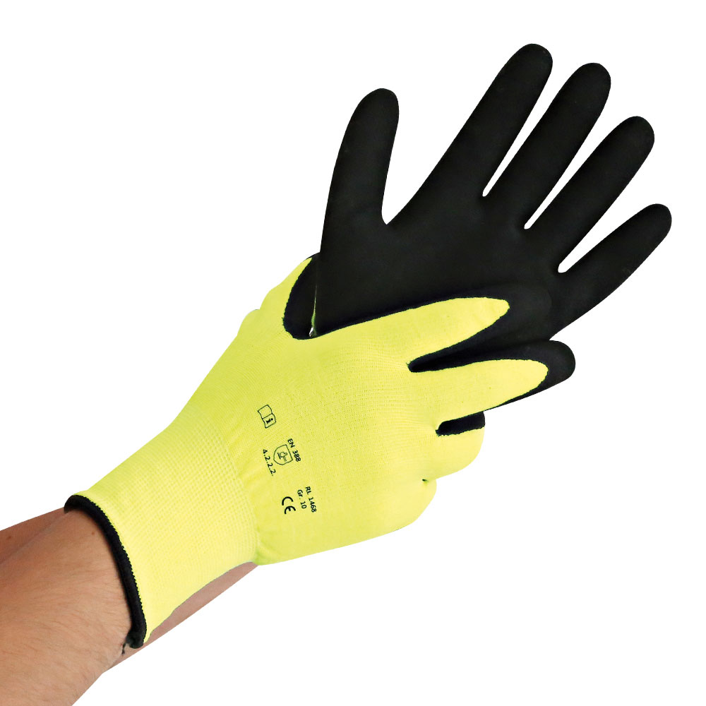 Cold protection gloves Winter Star with nitrile coating