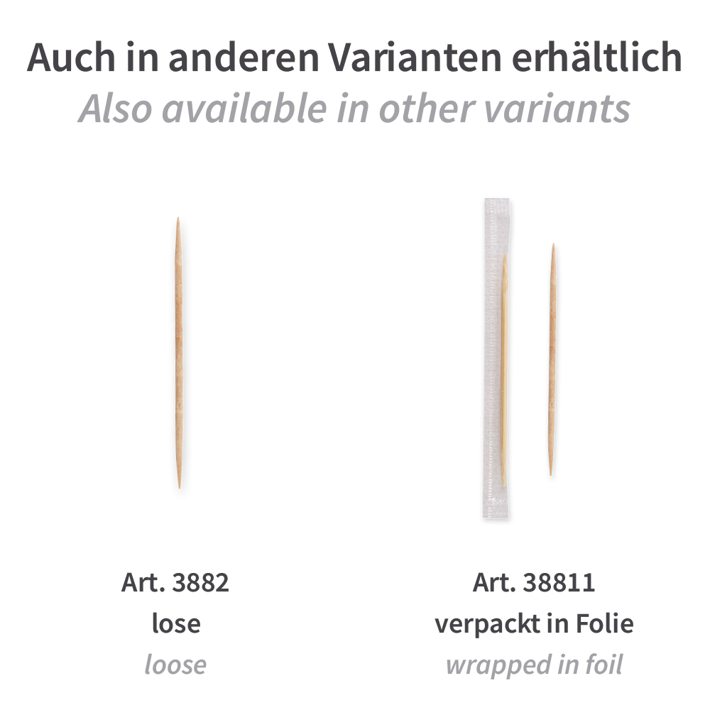 Zahnstocher Papier gehüllt | Birkenholz, andere Varianten Zahnstocher Papier gehüllt aus Birkenholz, in anderen Varianten