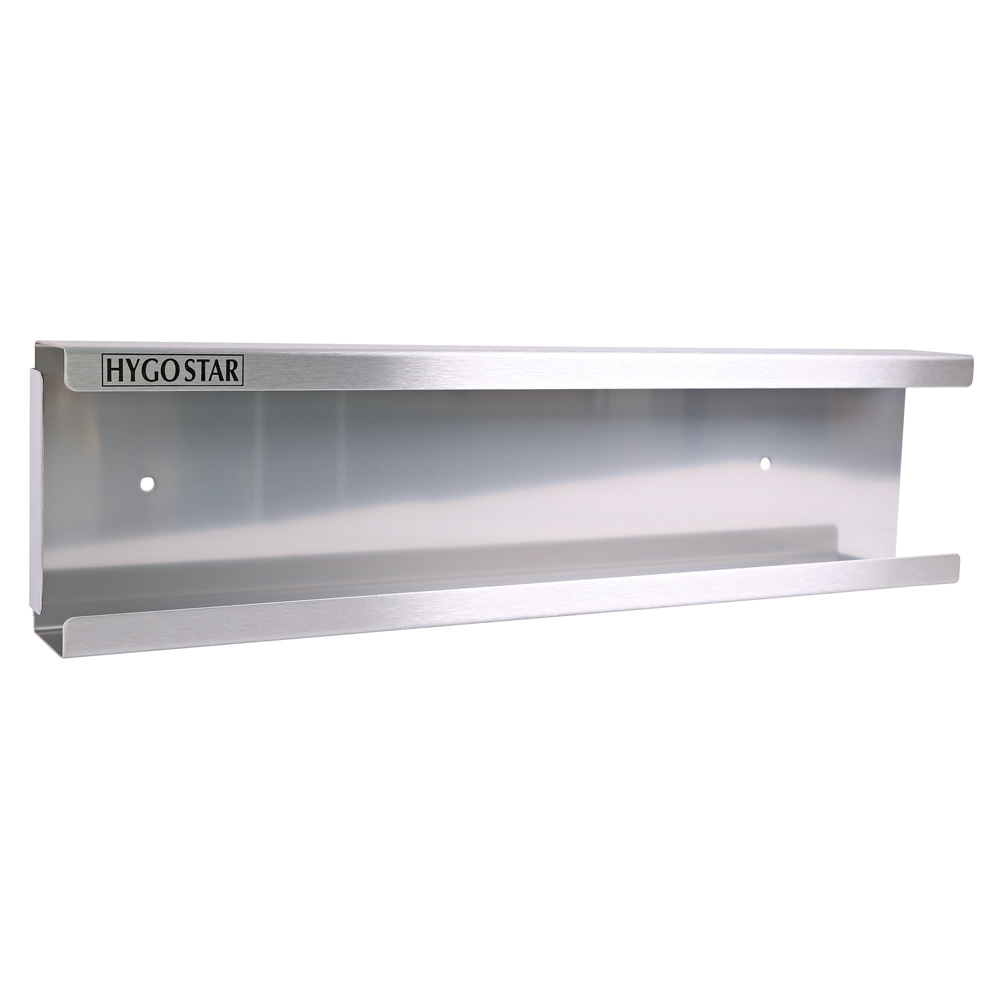 Glove dispenser Extra Safe Superlong made of stainless steel with 50cm in the horizontal view