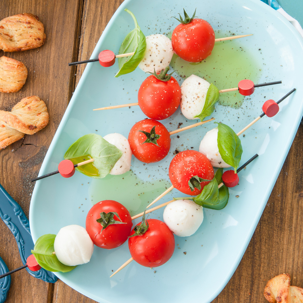 Fingerfood Spieße "Kreis" aus Bambus als Dekospieße