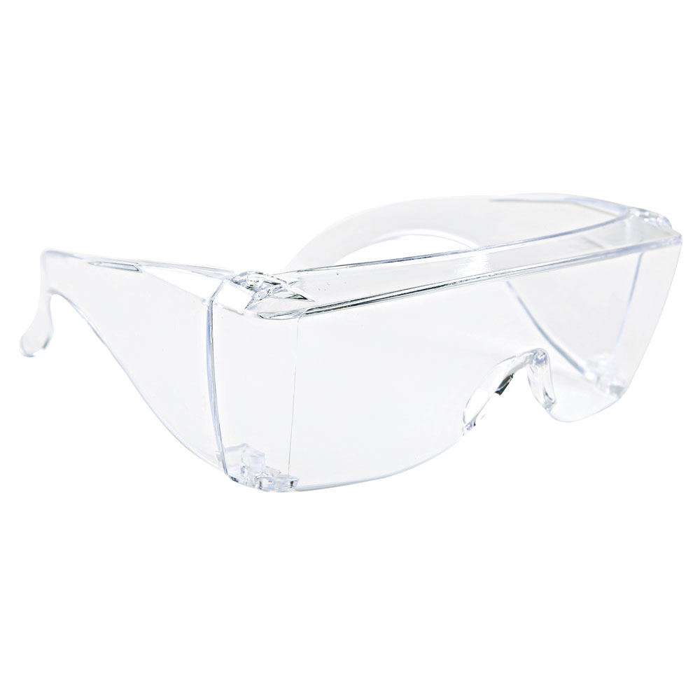 Allzweckschutzbrille für Brillenträger in der Draufsicht 