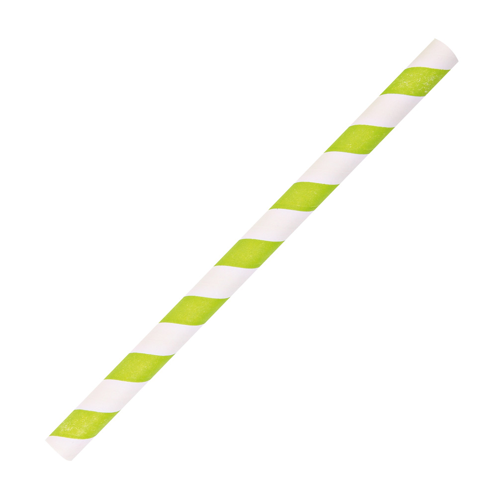 Paper drinking straws "Cocktail" striped | FSC®-certified