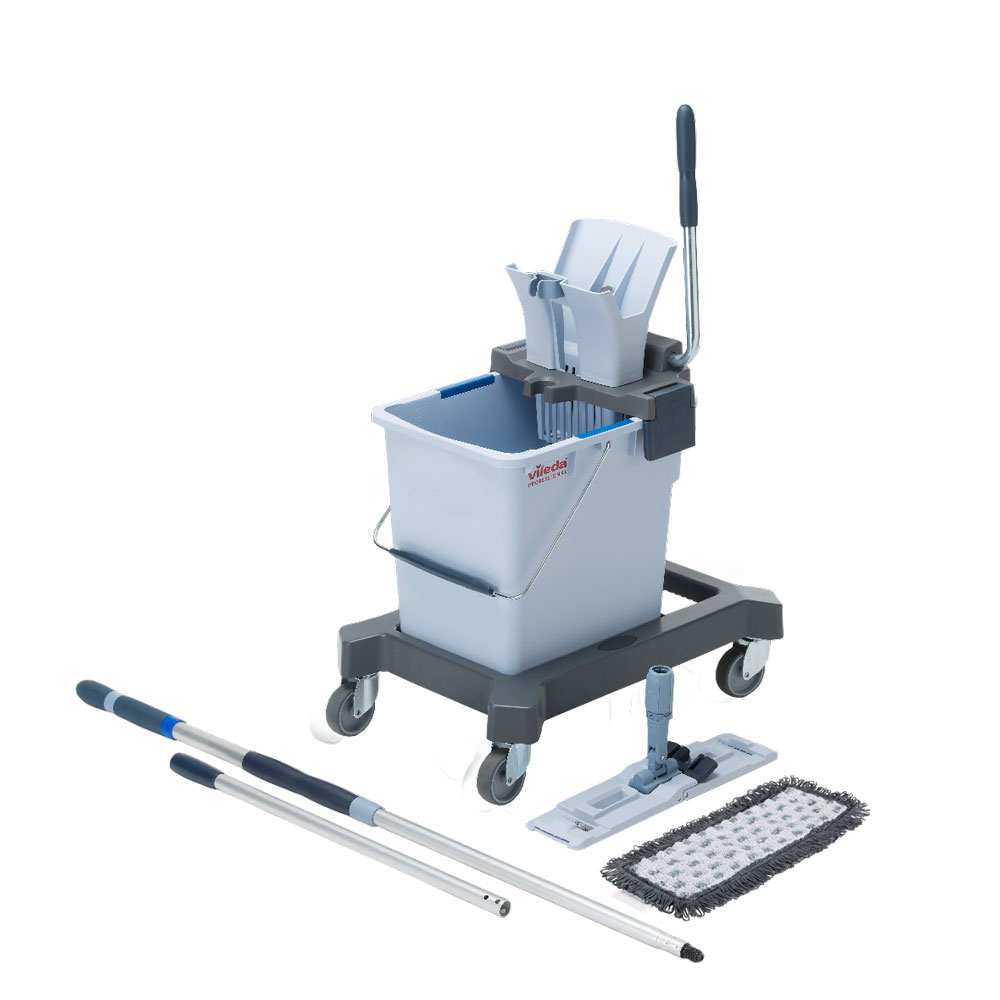 Vileda Professional UltraSpeed Pro Ready-to-Go Set 25 l, r-MicroSpeed Max in der Gesamtansicht