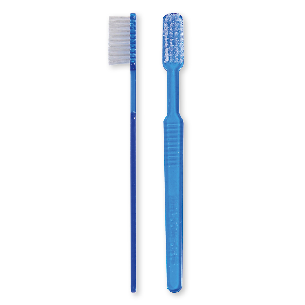 Disposable toothbrushes made of plastic as cover picture