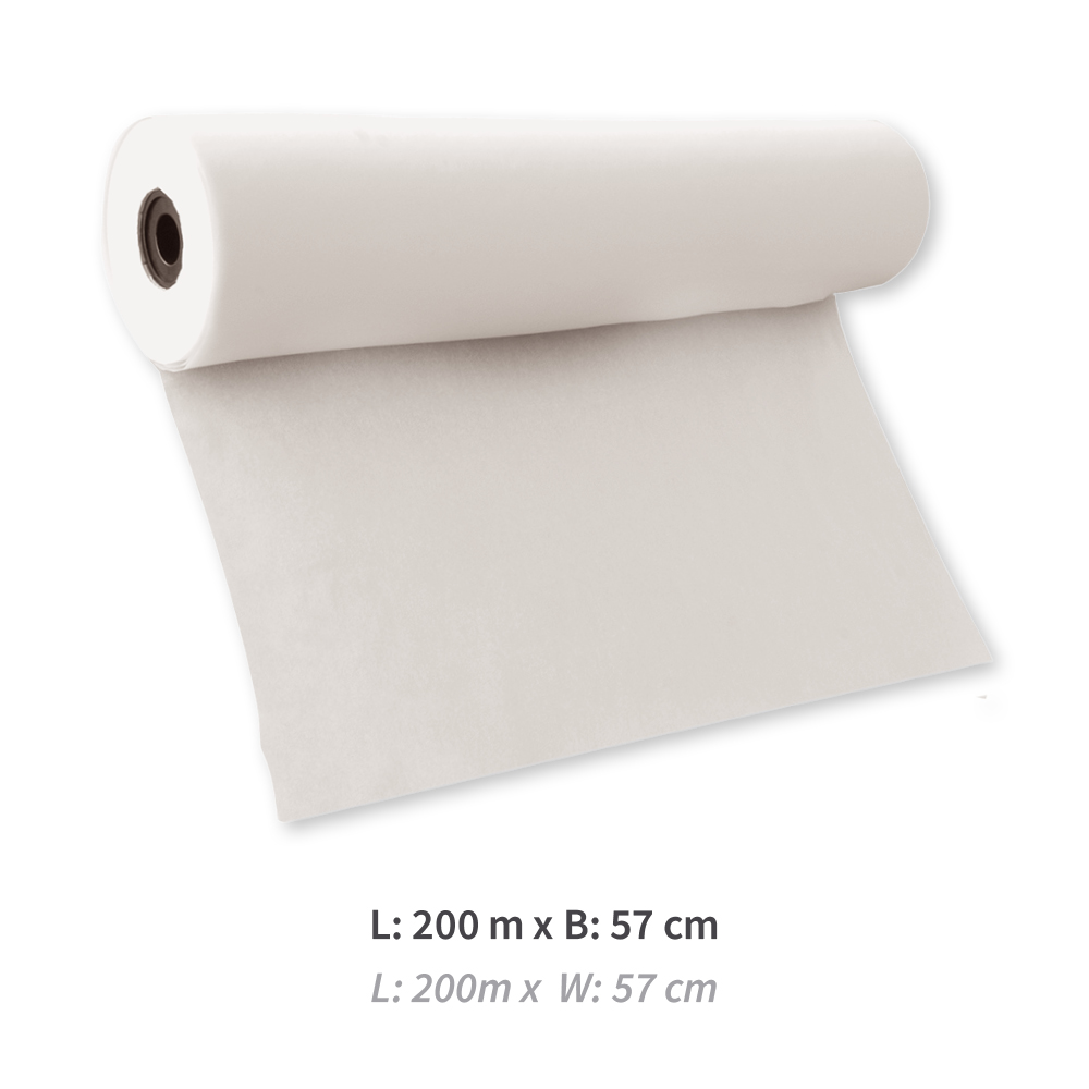 Baking paper on the roll with silicone coating with measures