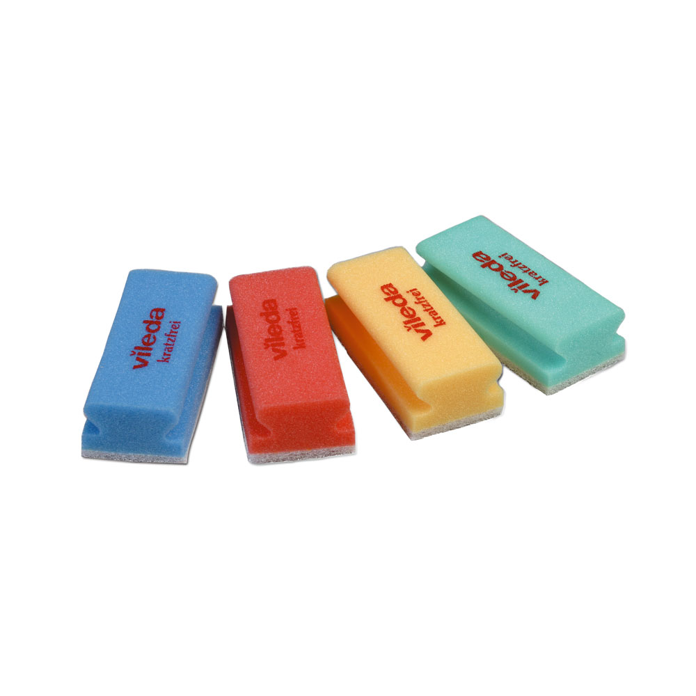 Vileda Professional Schwamm kratzfrei Non-Scratch, Padschwamm, vier Farben Vileda Professional Schwamm kratzfrei Non-Scratch, Padschwamm in vier Farben