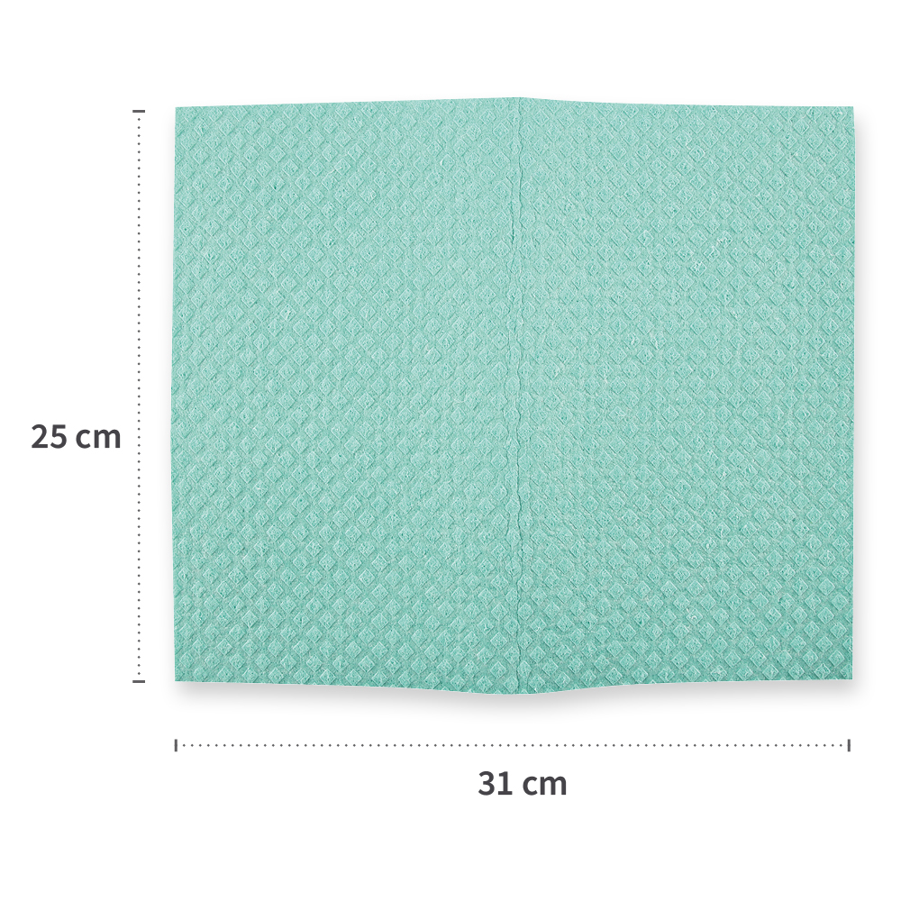 Sponge cloths made of cotton/cellulose, dimensions
