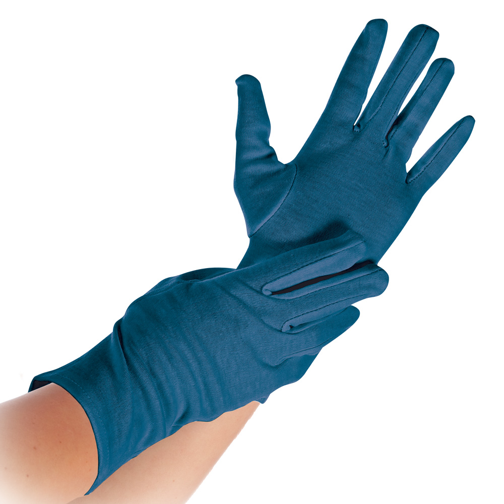 Cotton gloves Cotton Detect detectable in blue