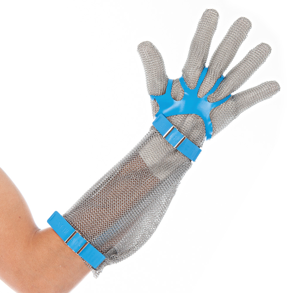 Metal mesh gloves 20 cm cuff
