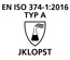EN ISO 374-1:2016 JKLOPST Typ A