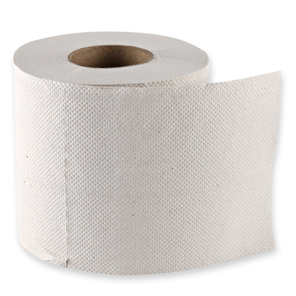 Toilet paper, small roll, 3-ply made of recycled paper, roll