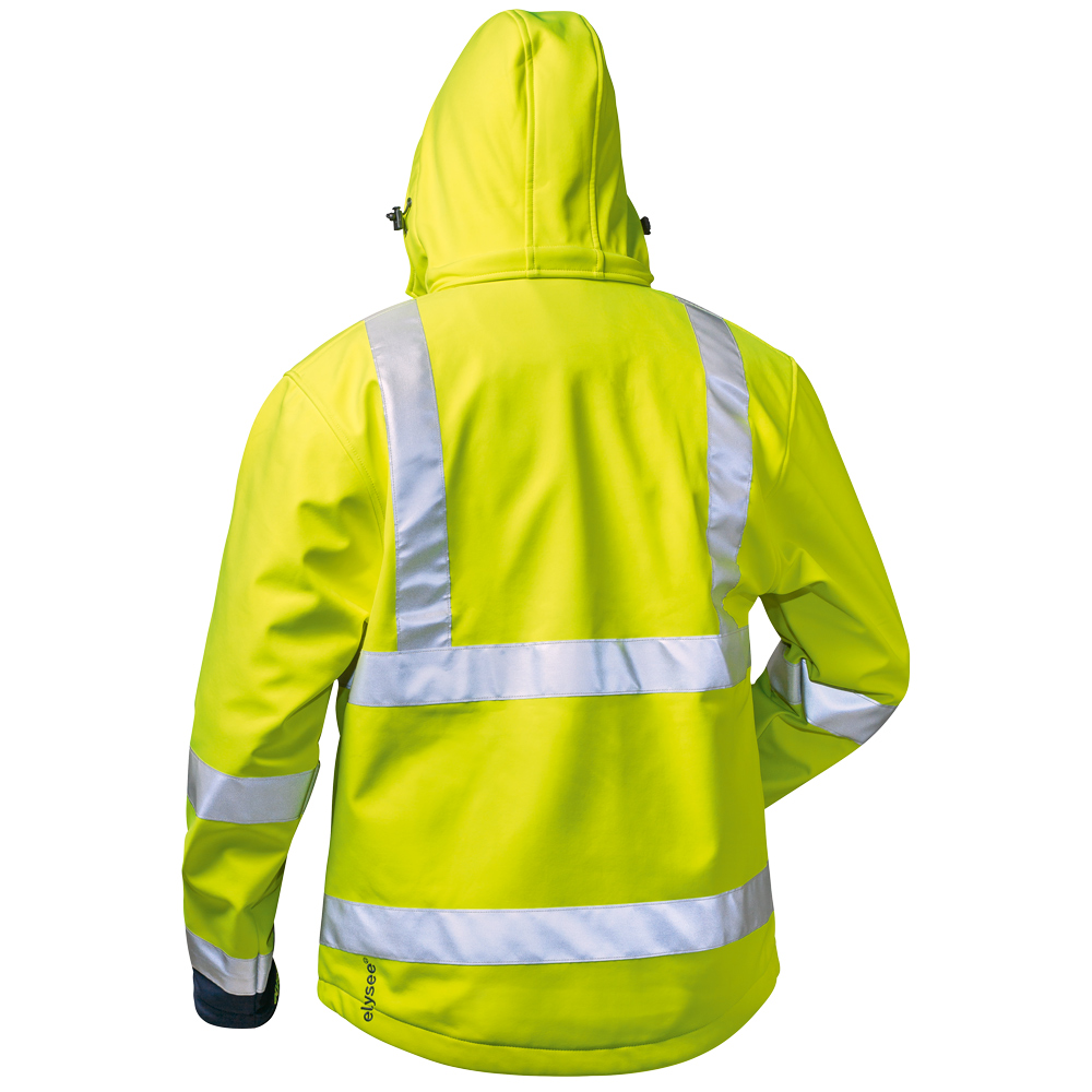 Elysee® Liam 22732 high vis softshell jackets from the backside