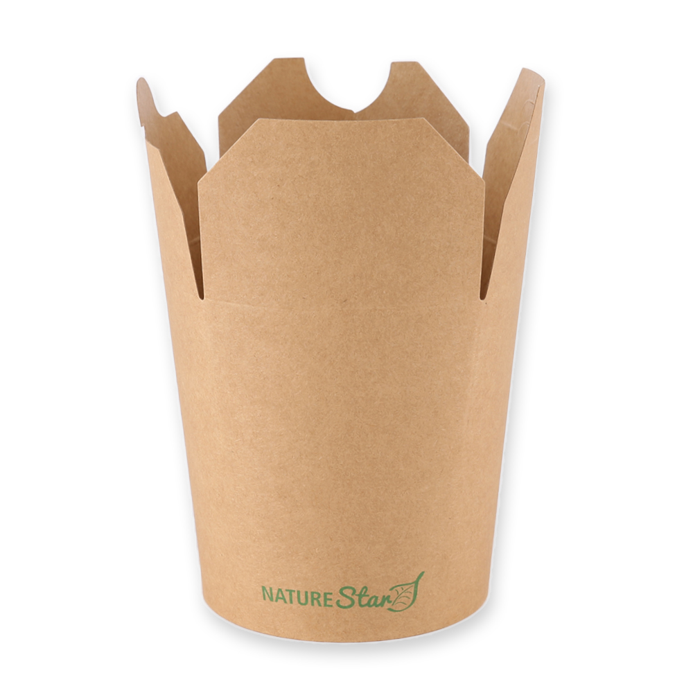 Foodbox "Asia" made of kraft paper, open Lid