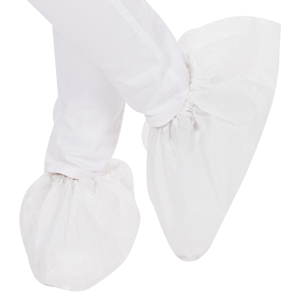 Disposable Overshoes Super Strong made of CPE in white