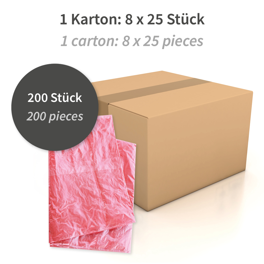 Wäschebeutel Care aus PVA in der Verpackung mit Stückzahl