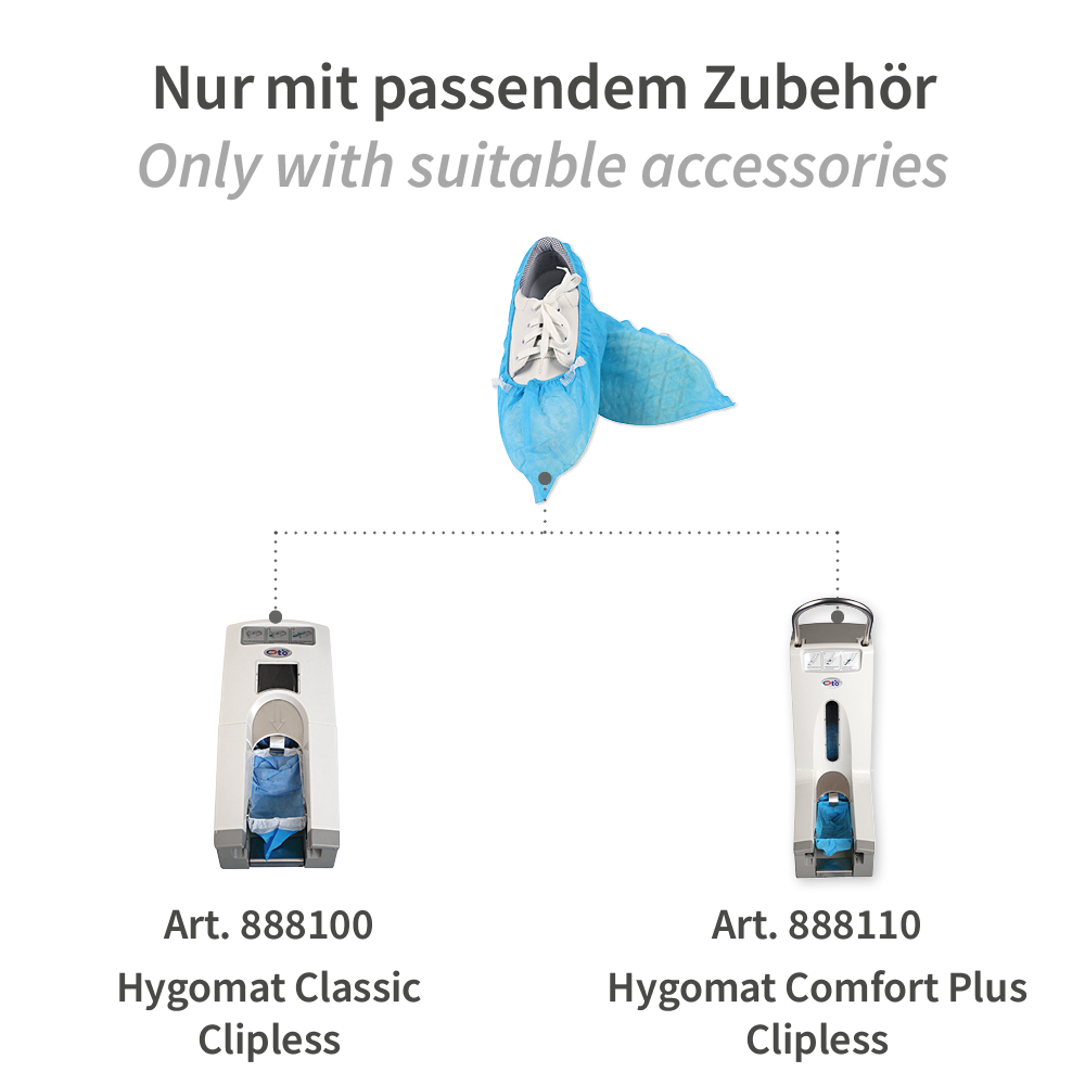 Überschuhe Structure für Hygomat, ohen Clips, blau aus PP, anderes Zubehör Überschuhe Structure für Hygomat, ohen Clips, blau aus PP mit anderem Zubehör