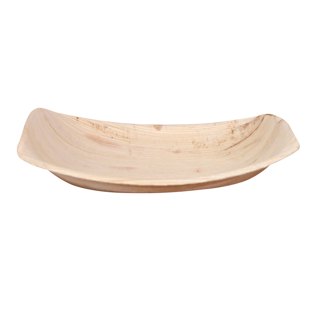 Bowls rectangular made of palm leaf with 400ml