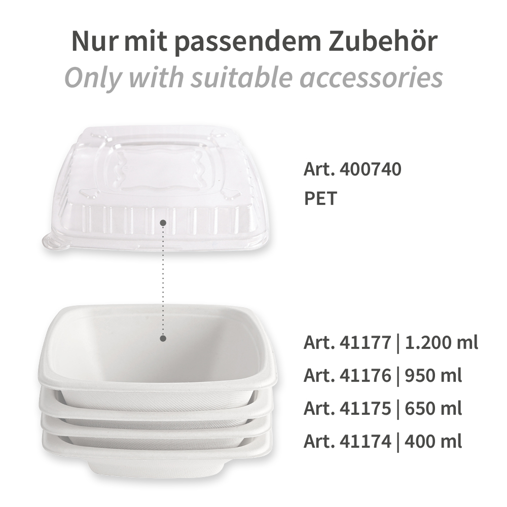 Organic trays, square | bagasse, accessories Organic trays, square made of bagasse, accessories