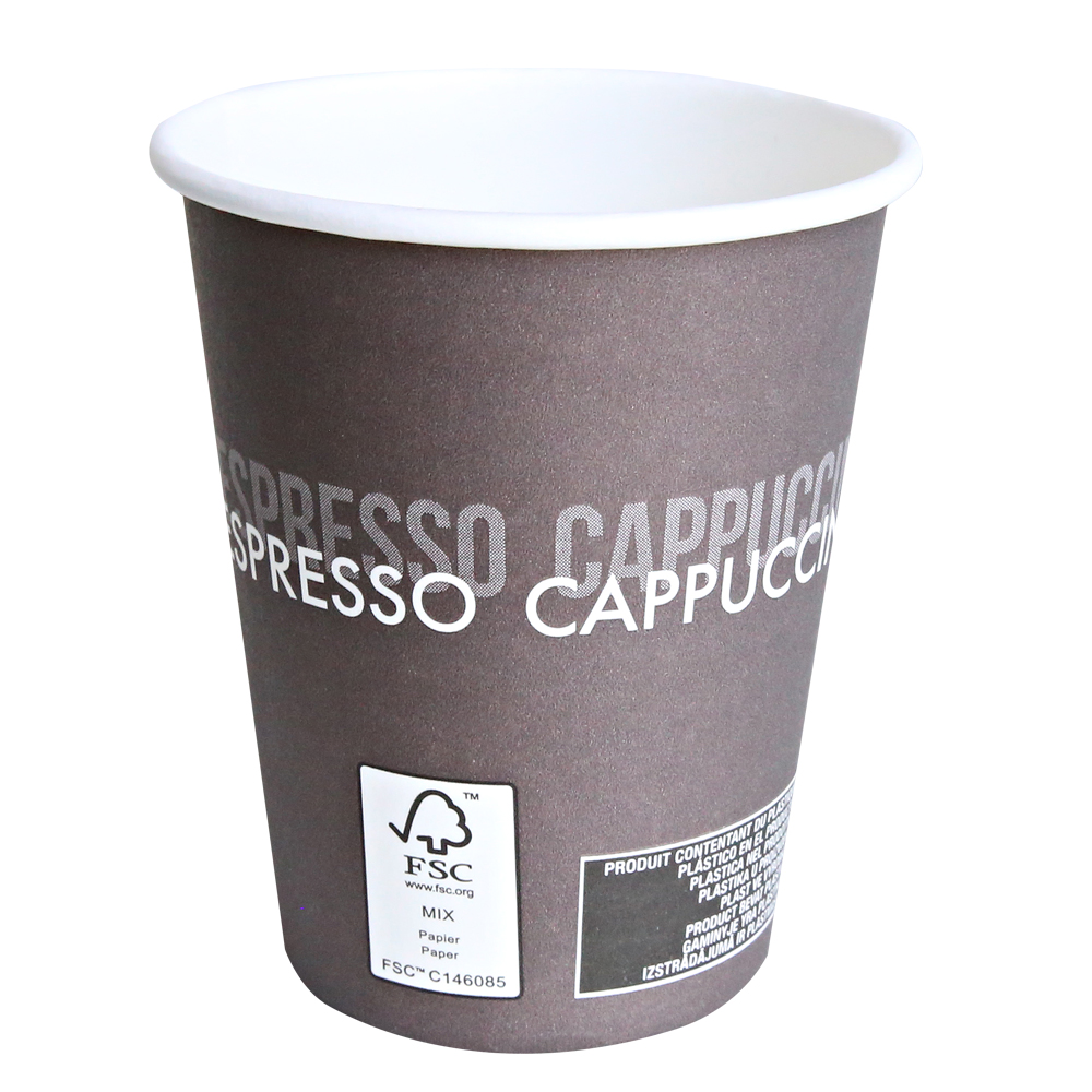 Coffee cups To Go, paperboard/PE, FSC®-mix with FSC-Icon