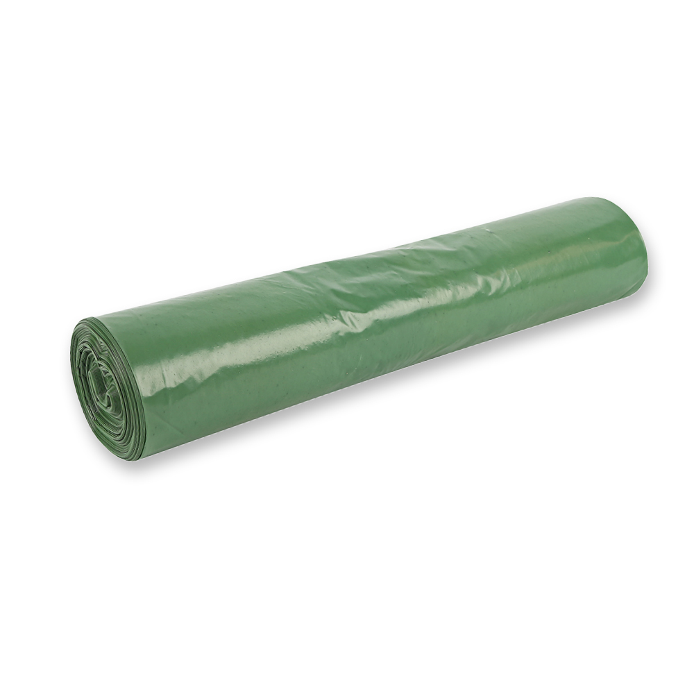 Waste bags Light, 70 l made of LDPE on roll in the oblique view