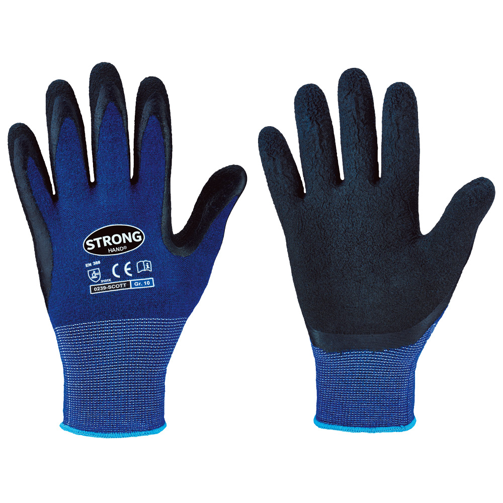 Stronghand® Scott 0239, working gloves in front and back view