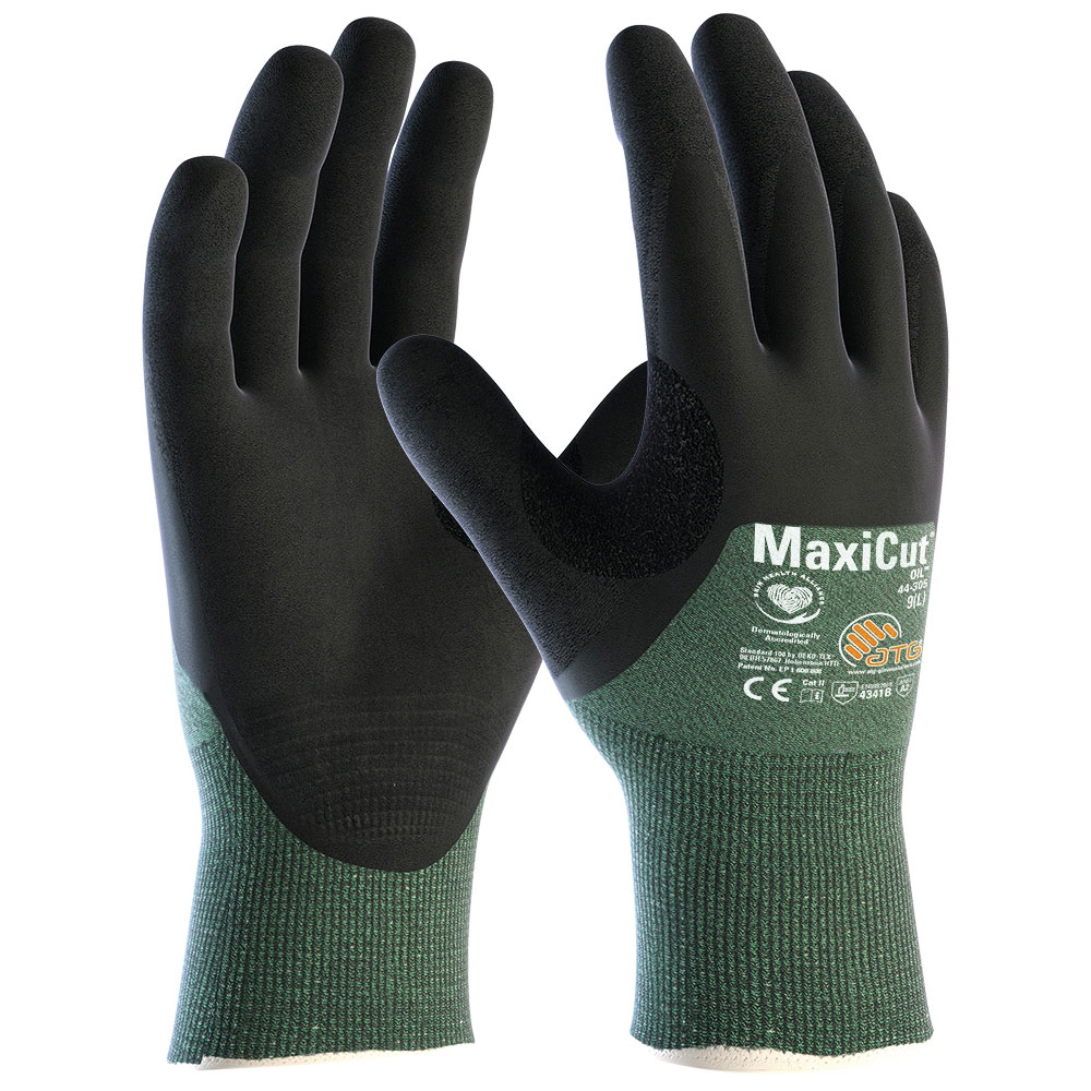 ATG® MaxiCut® Oil™ 44-305, cut protection knitted gloves in the general view