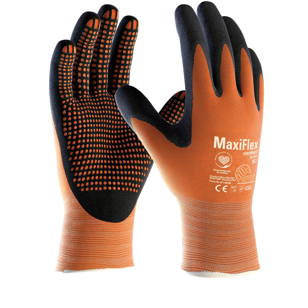 ATG® MaxiFlex® Endurance™ 34-848, nylon-knitted gloves in the general view