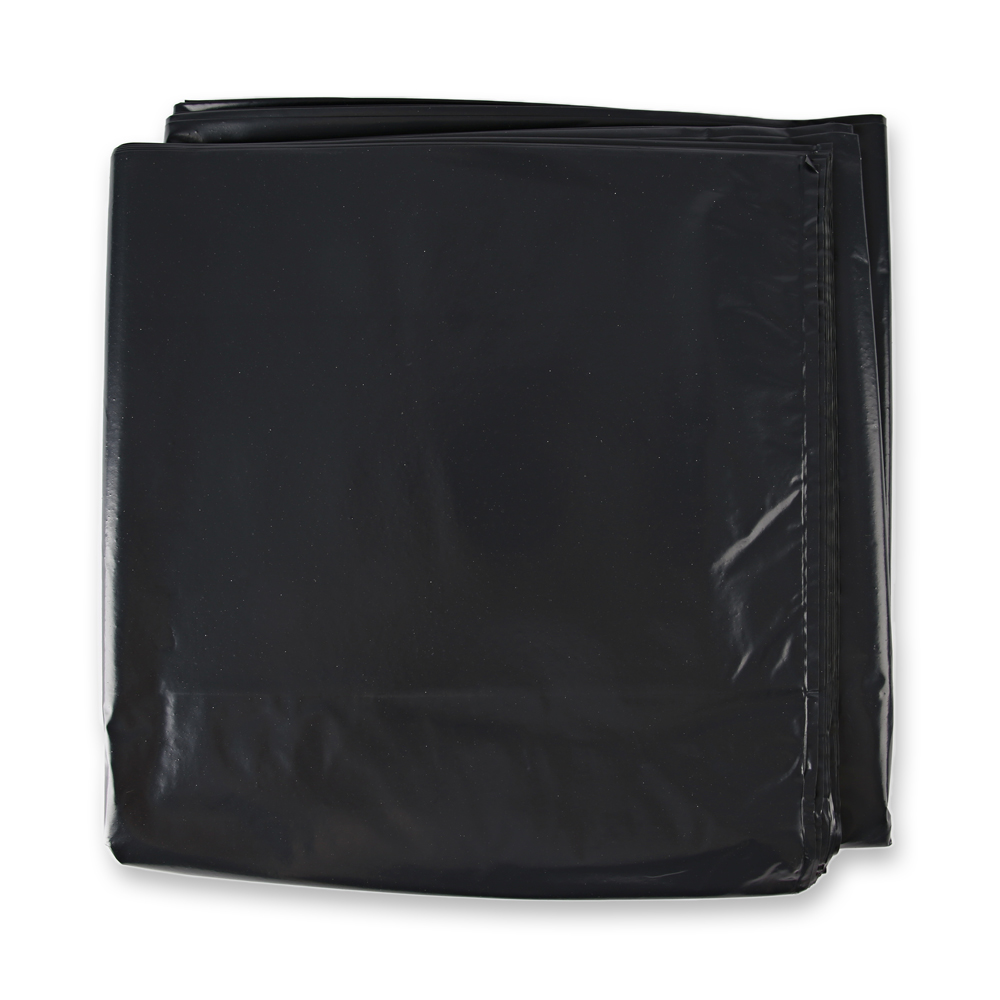 Waste bags Premium, 240 l made of LDPE, pleated in black in the top view
