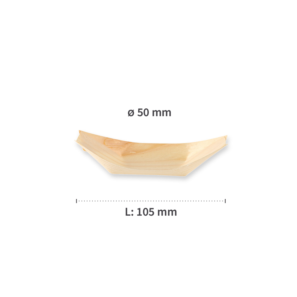 Bio Holzschiffchen | Pinienholz, Maße Bio Holzschiffchen aus Pinienholz, Maße