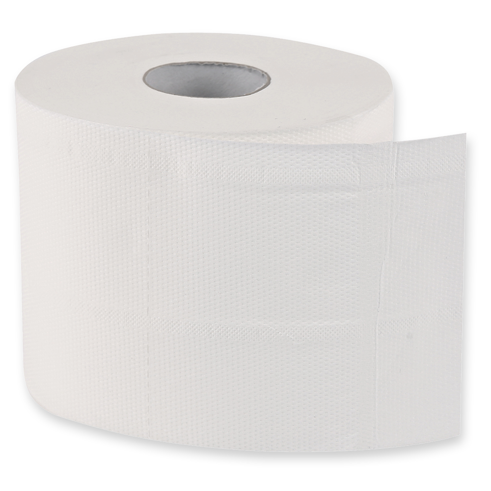 Toilet paper, small roll, 3-ply made of cellulose, roll
