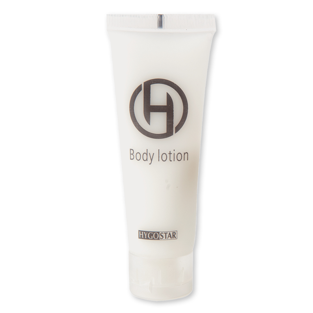 Body lotion tube in the transparent tube
