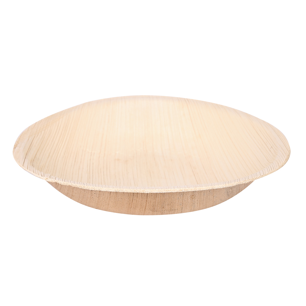 Bowls round made of palm leaf with 400ml