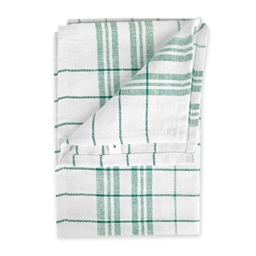 Dish towels Karo made of cotton, green