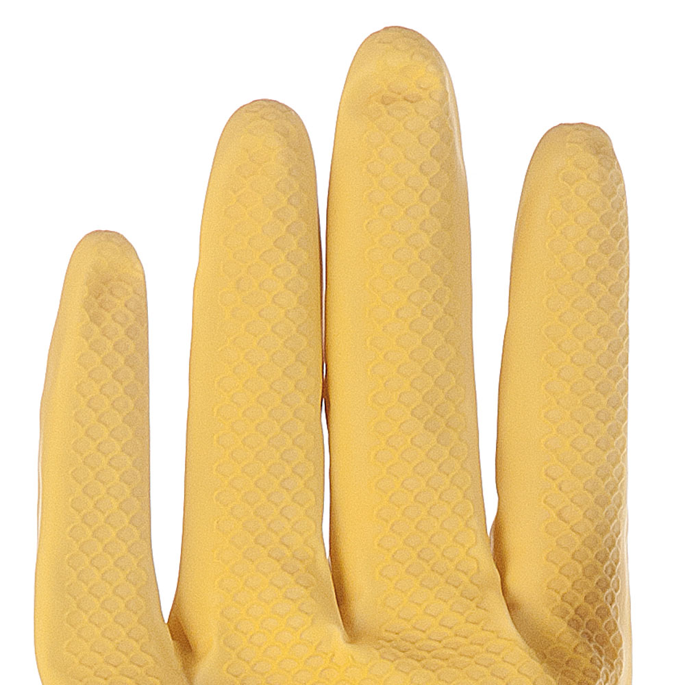 Household gloves Bettina Soft made of latex with a comb structure