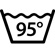 bis 95°C waschbar bis 95°C waschbar