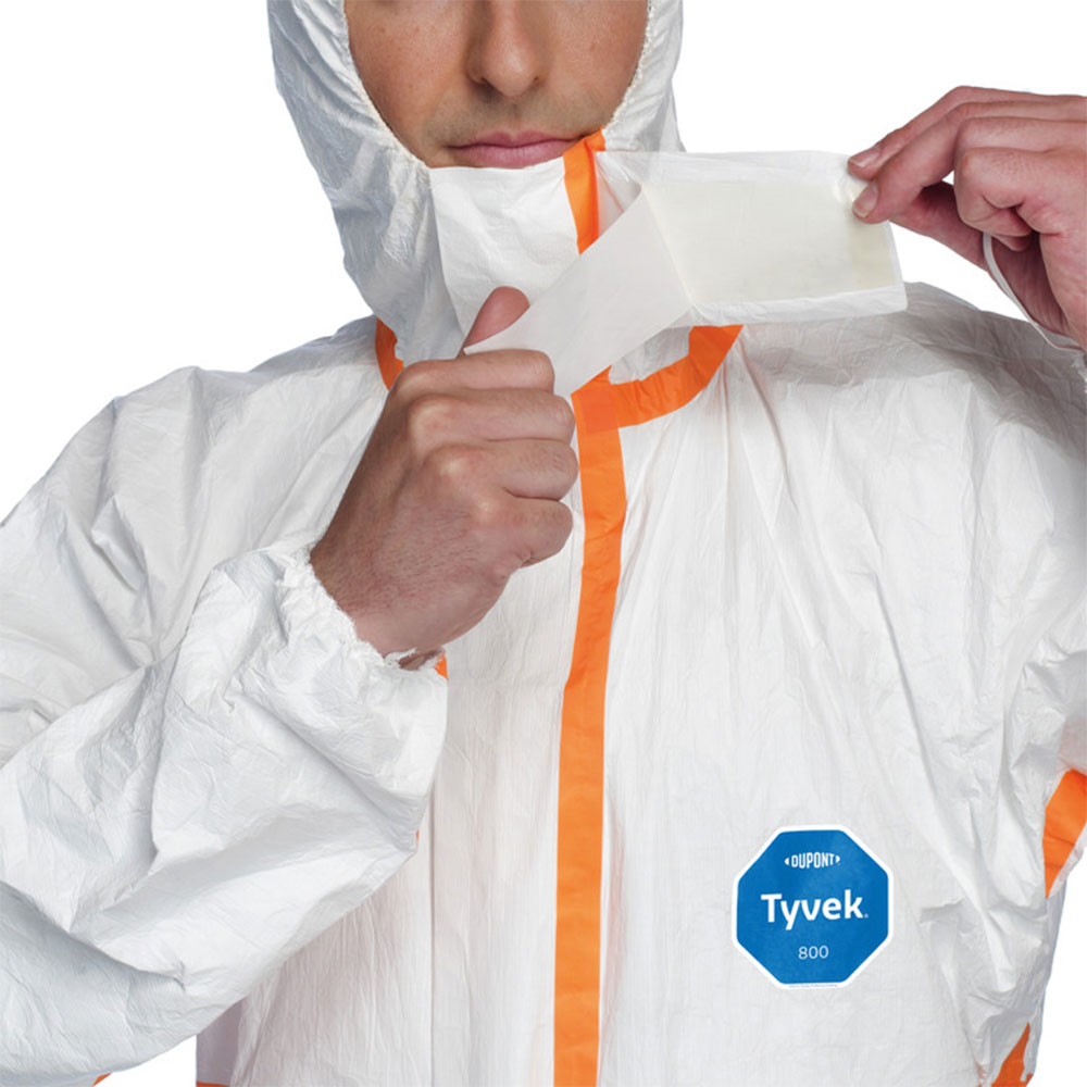 DuPont™ Tyvek® 800 J Protective Coveralls TJ198Ta with the closure
