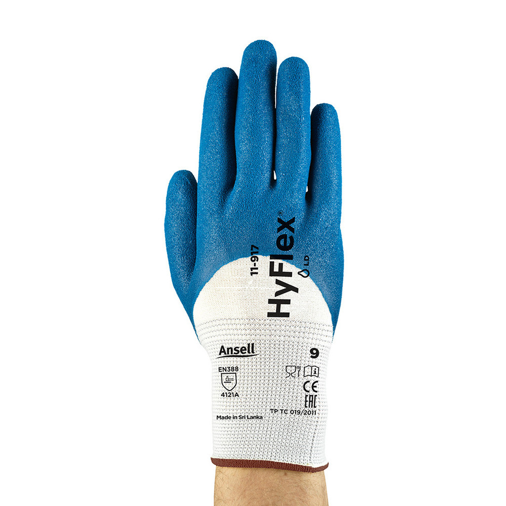 Mechanical protection gloves  HyFlex® 11-917 in the front view