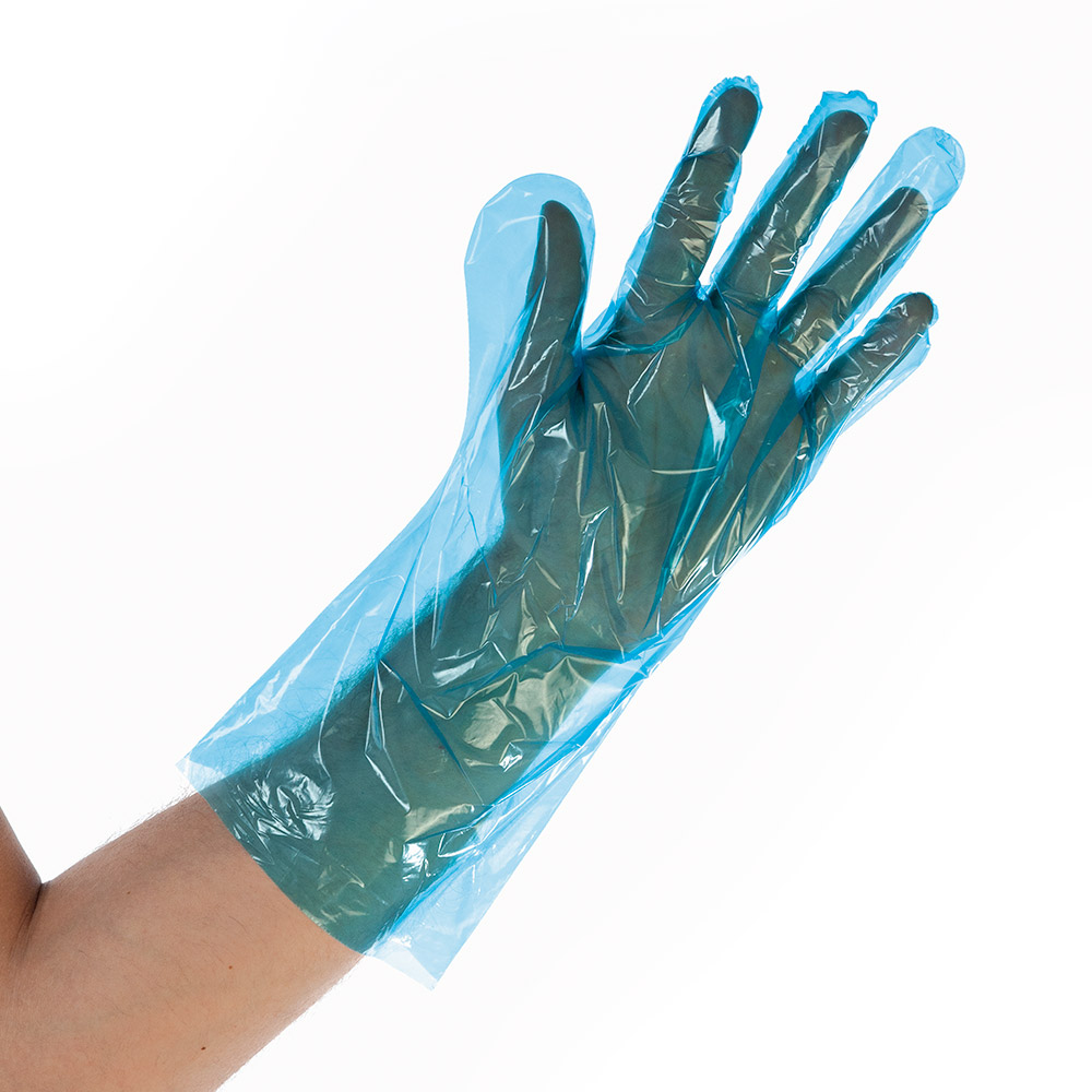 LDPE gloves Softline in blue