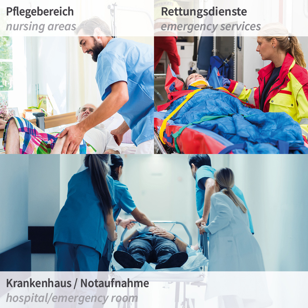 Umbettungslaken | PP, Einsatzbereiche Umbettungslaken aus PP mit Einsatzbereichen