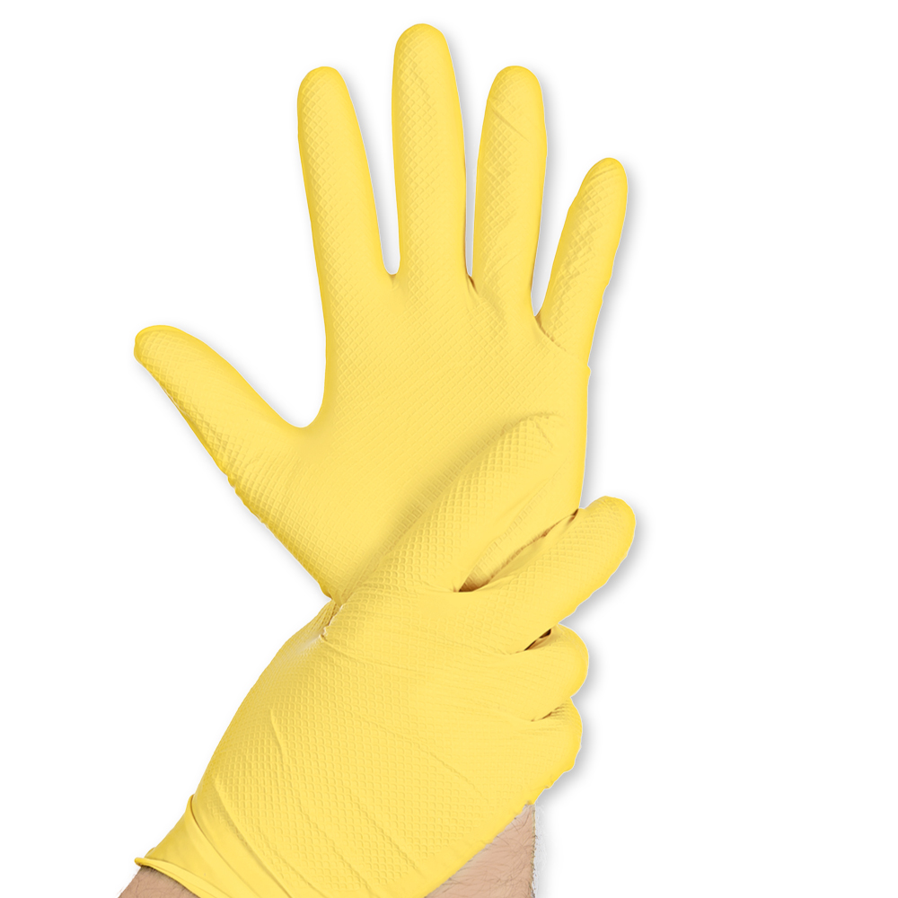Nitrile gloves Power Grip powder-free in yellow