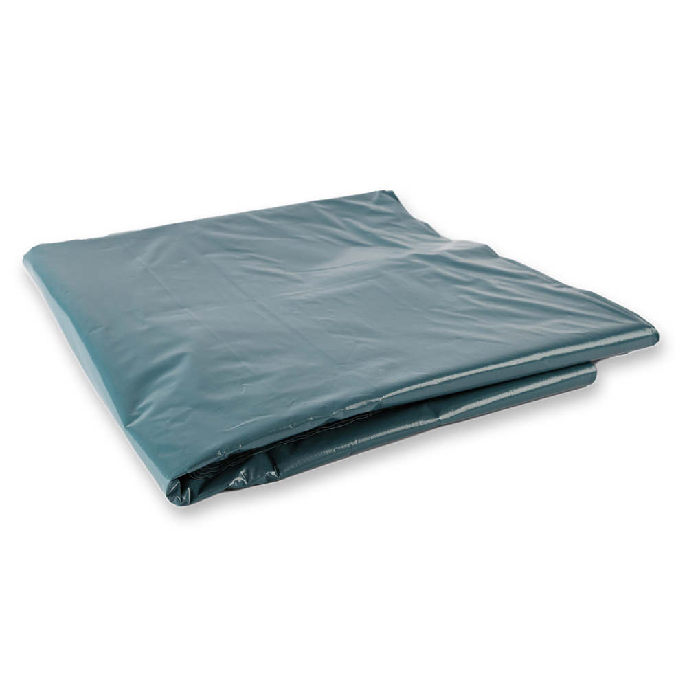 Waste bags Premium, 240 l made of LDPE, pleated in blue in the oblique view