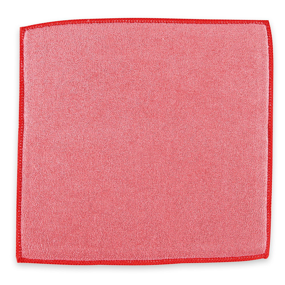 Sponge cloths made of polyester/polyamide, red