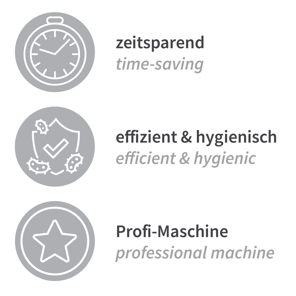 Überschuhmaschine "Stepstar" Classic Eigenschaften Überschuhmaschine "Stepstar" Classic die Eigenschaften